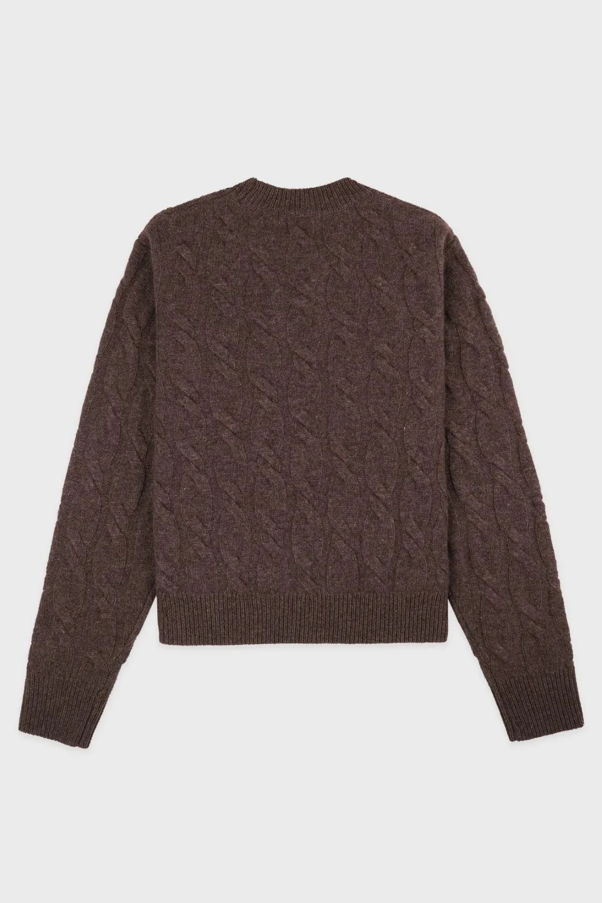 Womens Sporty & Rich Sporty & Rich Faubourg Cashmere Jumper - Chocolate/ Cream