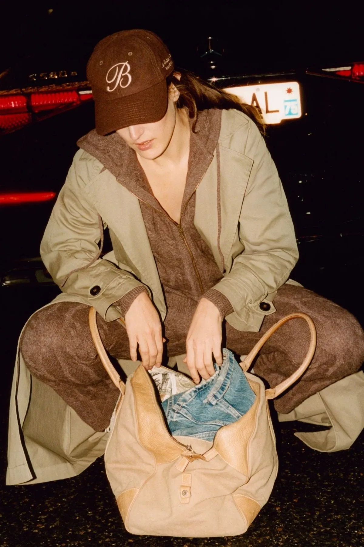 Womens Sporty & Rich Sporty & Rich Faubourg Cashmere Pants - Chocolate/ Cream