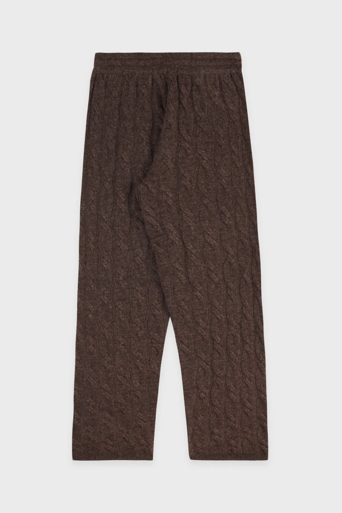 Womens Sporty & Rich Sporty & Rich Faubourg Cashmere Pants - Chocolate/ Cream