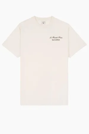 Womens Sporty & Rich Sporty & Rich Faubourg T-Shirt - Cream/ Chocolate