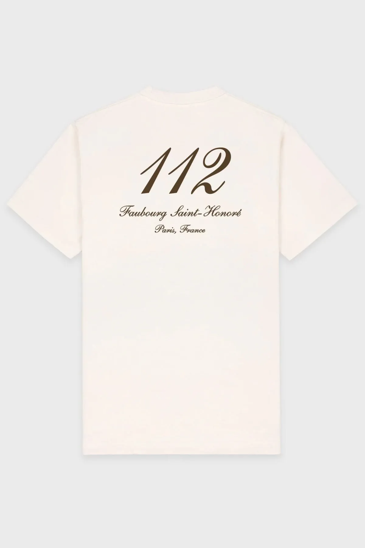 Womens Sporty & Rich Sporty & Rich Faubourg T-Shirt - Cream/ Chocolate