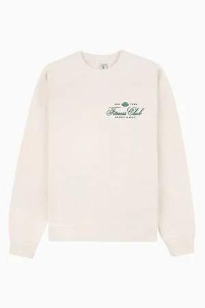 Womens Sporty & Rich Sporty & Rich Fitness World Crewneck - Cream/ Alpine