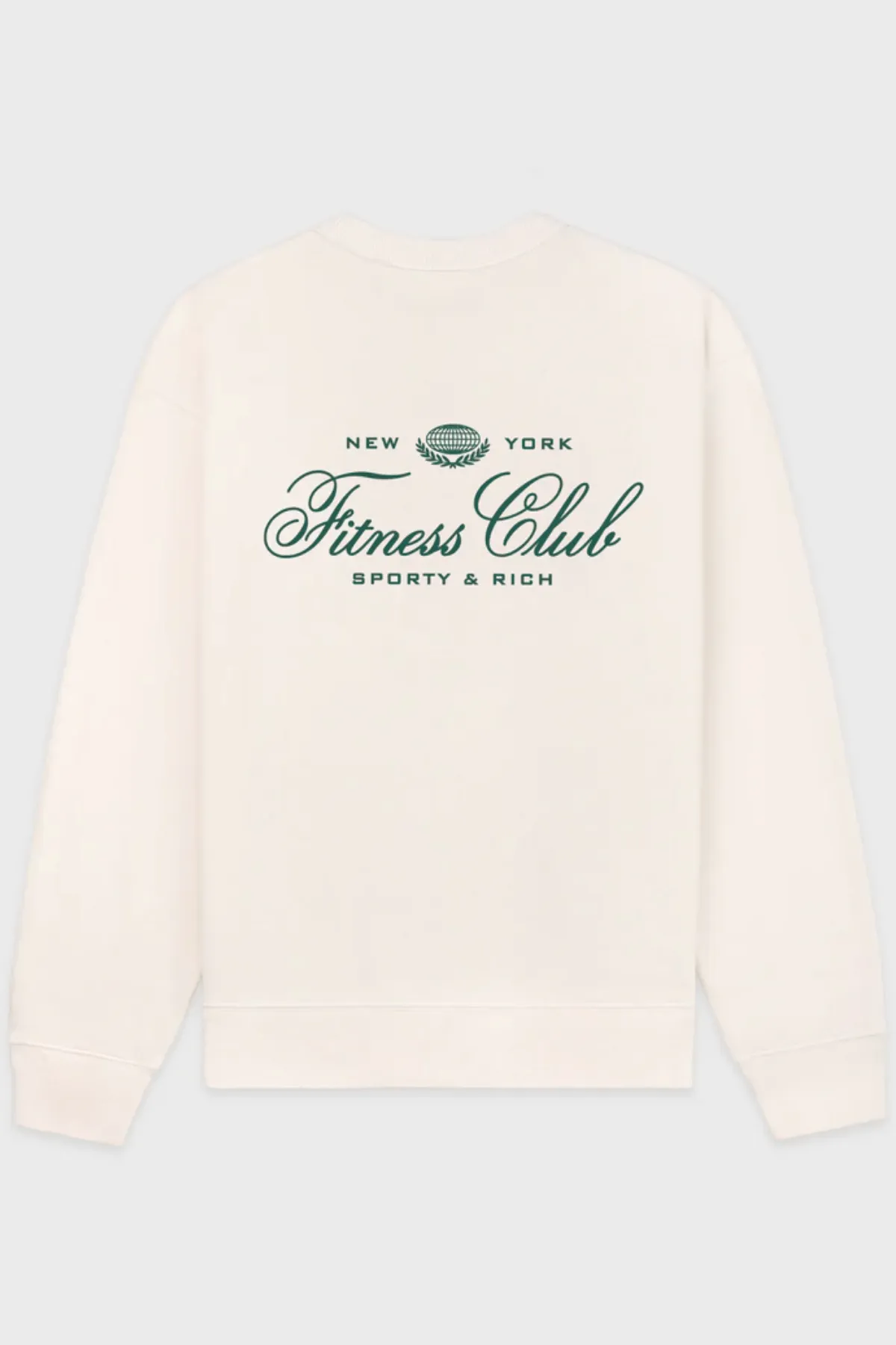 Womens Sporty & Rich Sporty & Rich Fitness World Crewneck - Cream/ Alpine