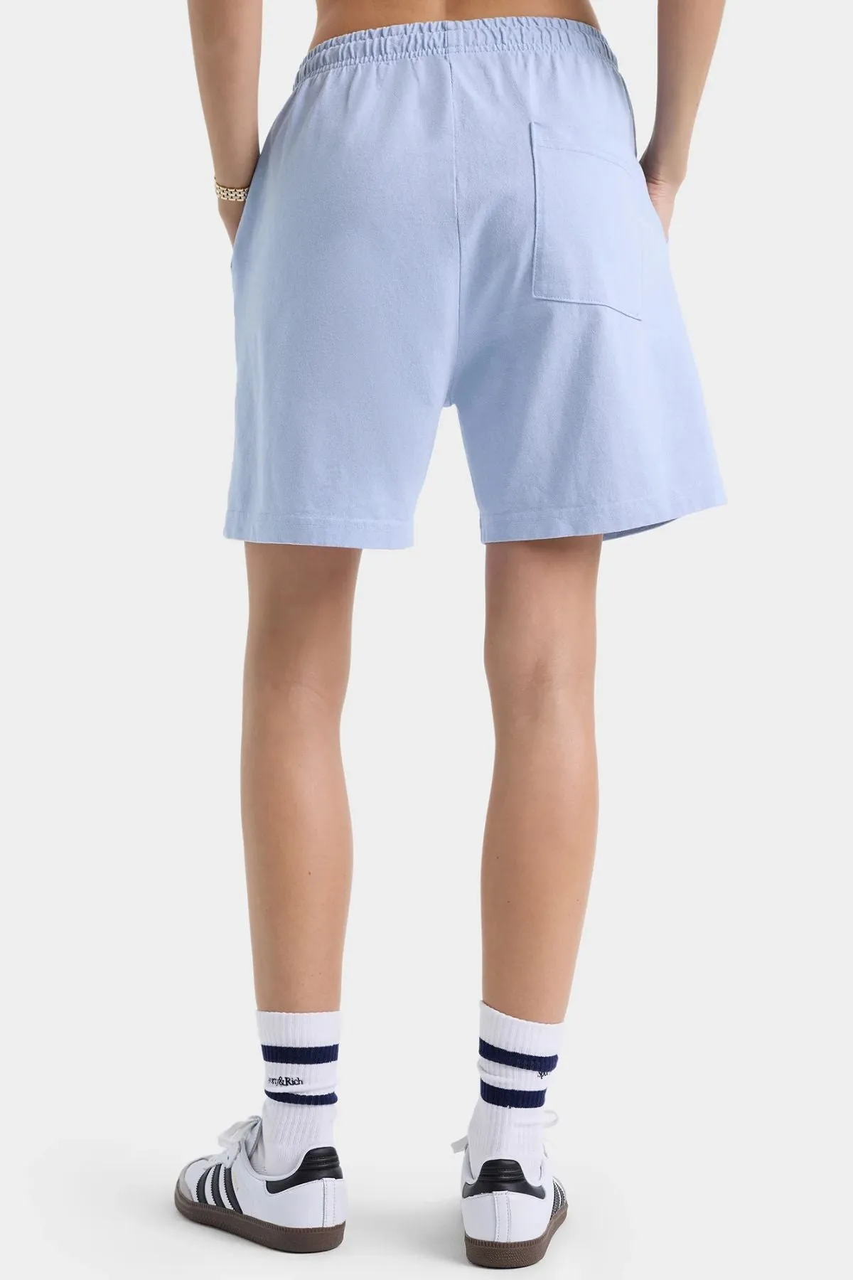 Womens Sporty & Rich Sporty & Rich Gym Short - Washed Hydrangea