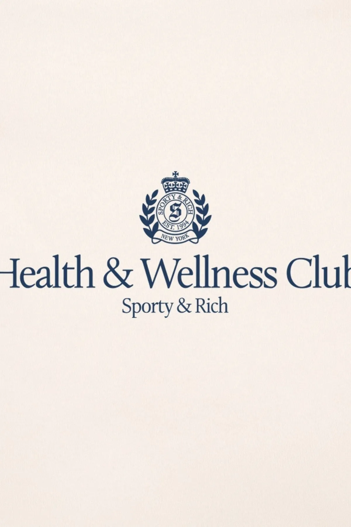 Womens Sporty & Rich Sporty & Rich H&W Crest Crewneck - Cream