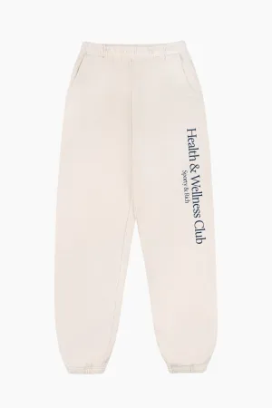 Womens Sporty & Rich Sporty & Rich H&W Crest Sweatpant - Cream