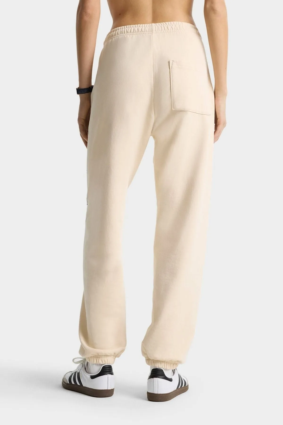 Womens Sporty & Rich Sporty & Rich H&W Crest Sweatpant - Cream