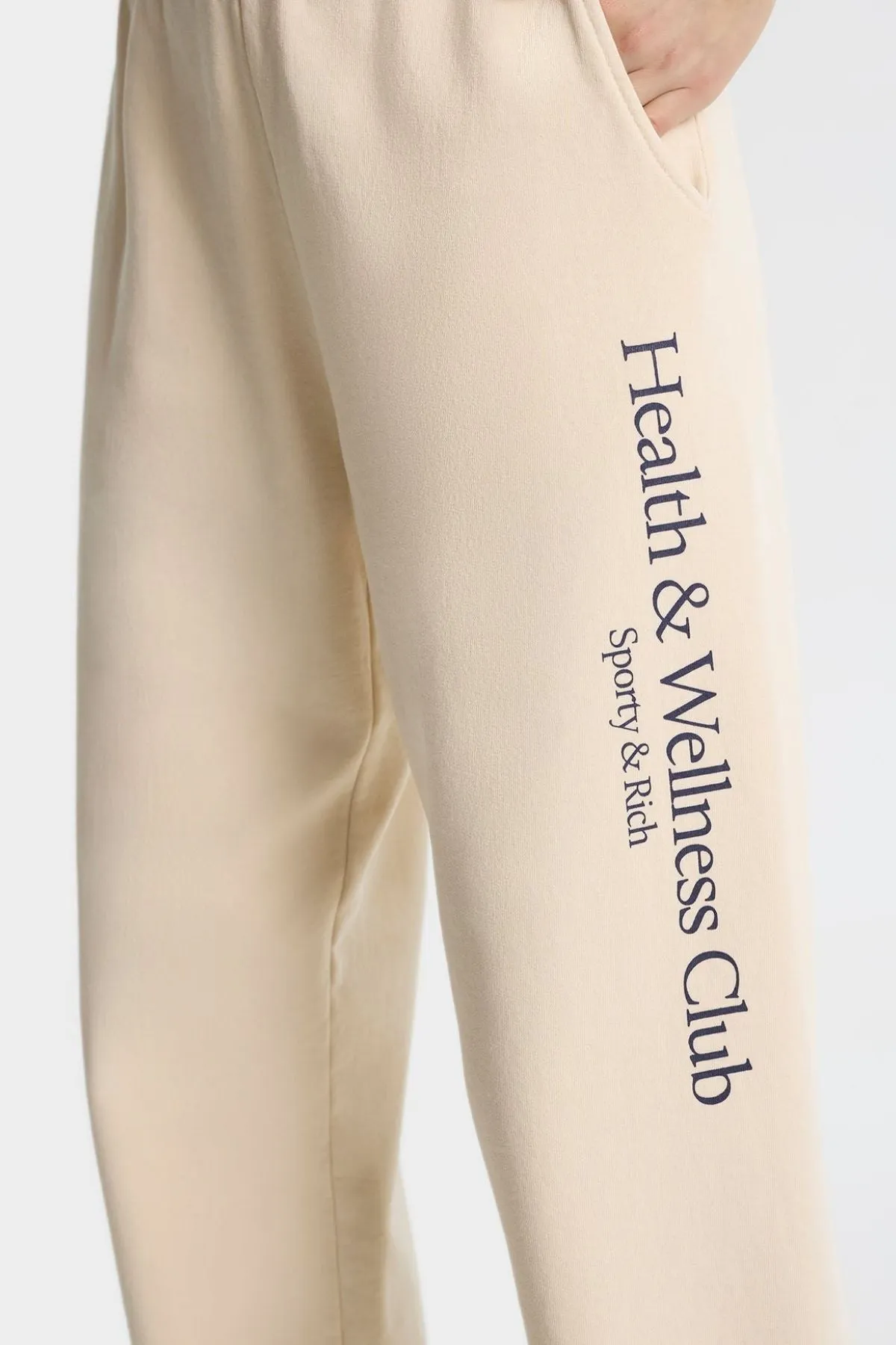 Womens Sporty & Rich Sporty & Rich H&W Crest Sweatpant - Cream
