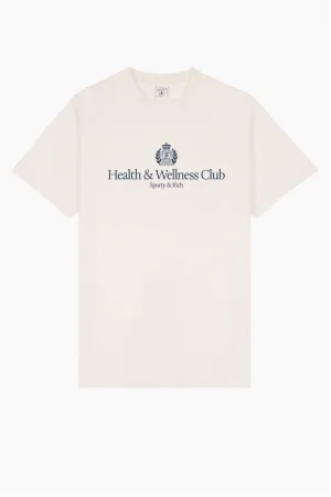 Womens Sporty & Rich Sporty & Rich H&W Crest T-Shirt - Cream