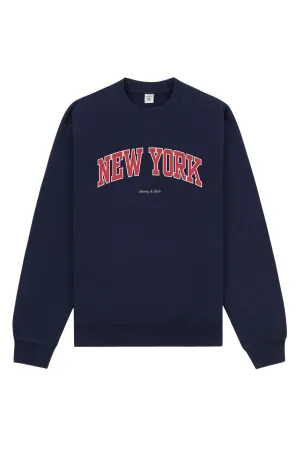 Womens Sporty & Rich Sporty & Rich New York Ivy Crewneck - Dark Navy