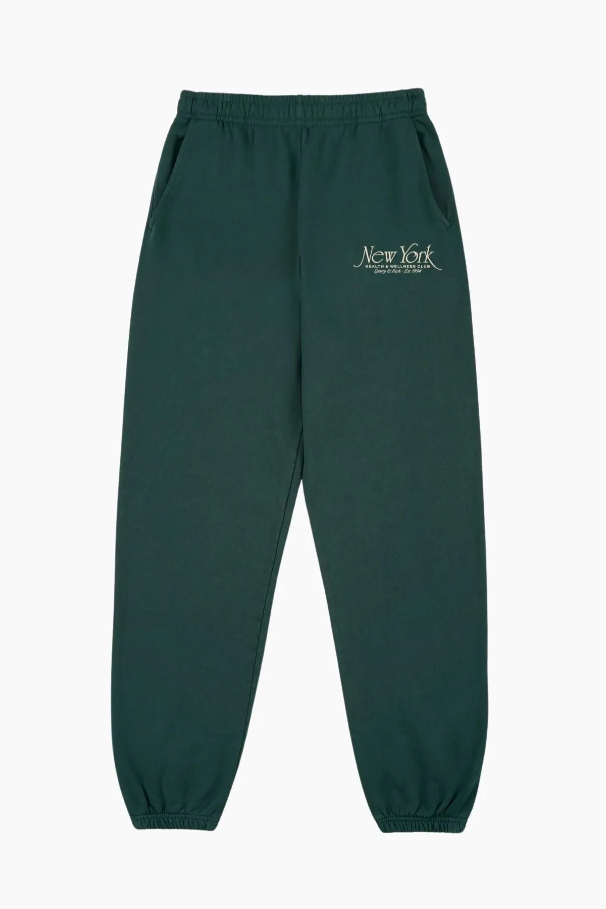 Womens Sporty & Rich Sporty & Rich NY 94 Sweatpant - Forest/ Cream