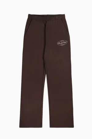 Womens Sporty & Rich Sporty & Rich Oval Health Sweatpant - Chocolate/ Cream