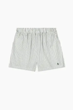 Womens Sporty & Rich Sporty & Rich Poplin Short - Forest Striped