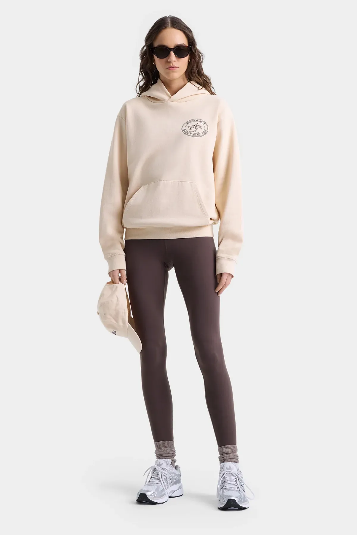 Womens Sporty & Rich Sporty & Rich Riding Club Hoodie - Cream