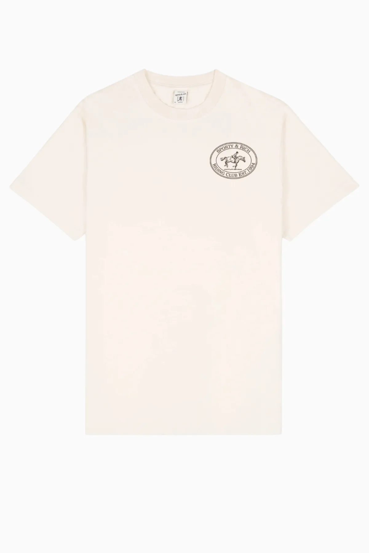 Womens Sporty & Rich Sporty & Rich Riding Club T-Shirt - Cream