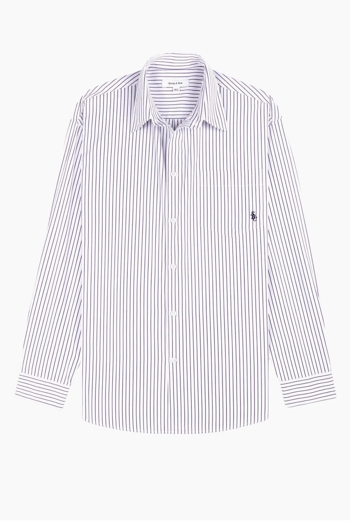 Womens Sporty & Rich Sporty & Rich SRC Oversized Shirt - Blue Striped