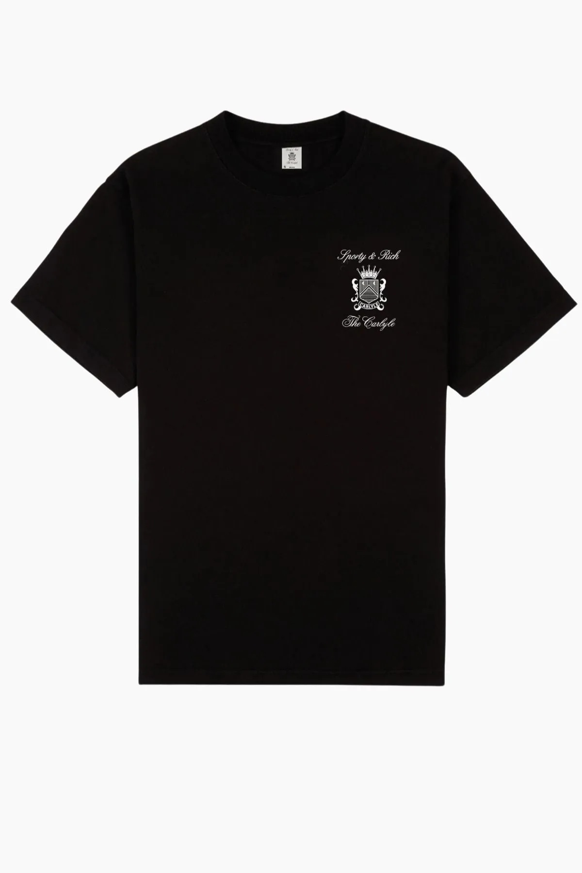 Womens Sporty & Rich Sporty & Rich The Carlyle Crest T-Shirt - Black/ White