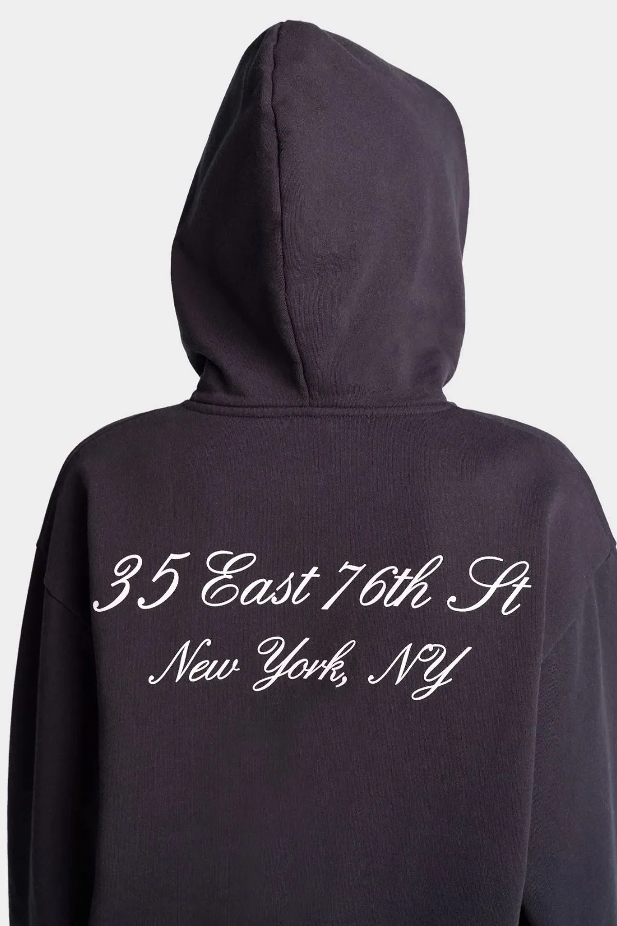Womens Sporty & Rich Sporty & Rich The Carlyle Souvenir Hoodie - Black/ White
