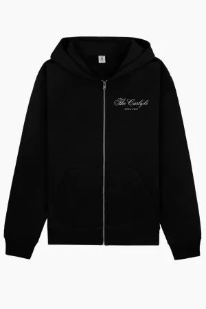 Womens Sporty & Rich Sporty & Rich The Carlyle Souvenir Hoodie - Black/ White