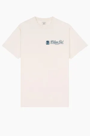 Womens Sporty & Rich Sporty & Rich Unicorn Crest T-Shirt - Cream/ Navy