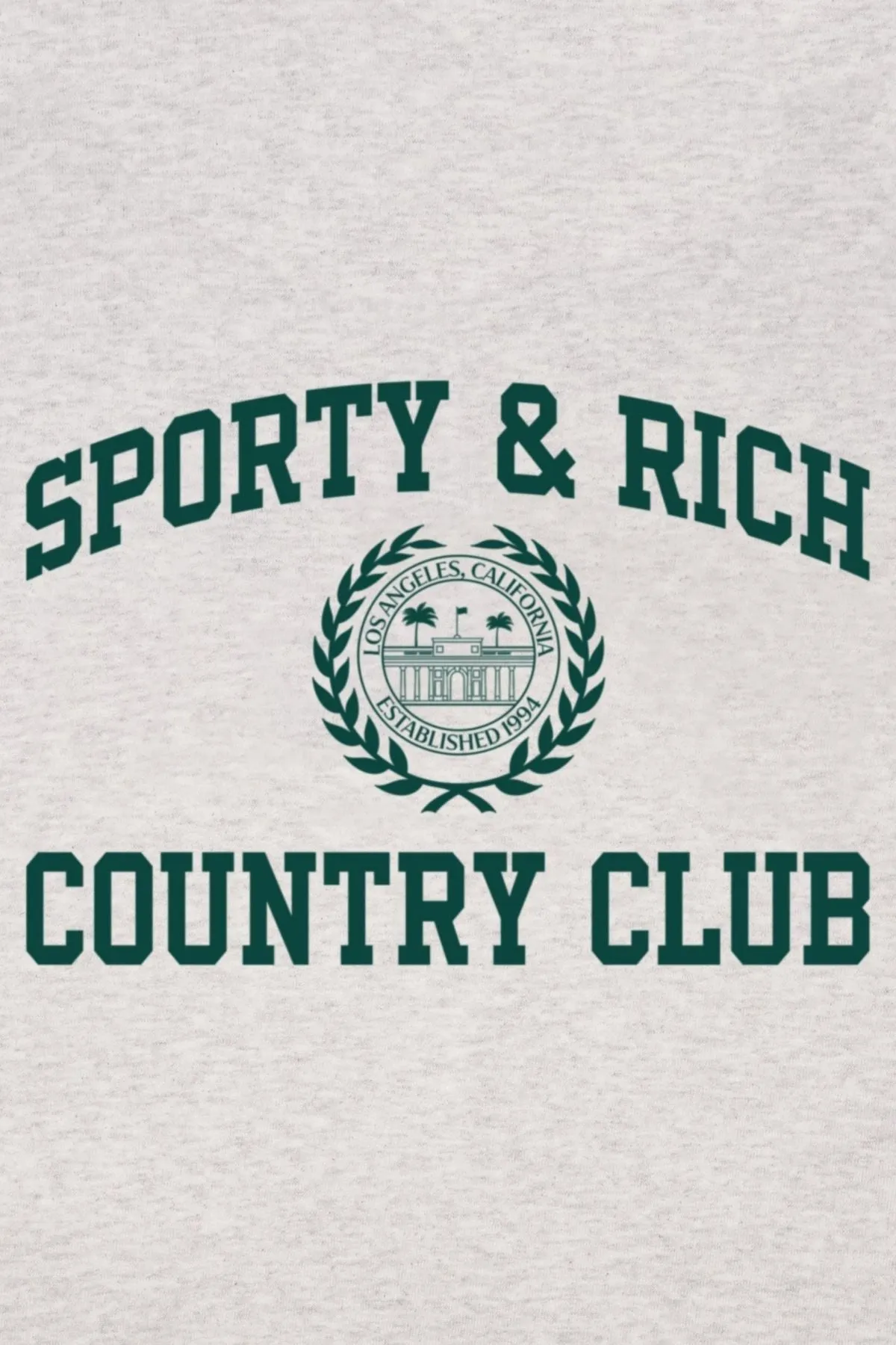 Womens Sporty & Rich Sporty & Rich Varsity Crest T-Shirt - Heather Grey