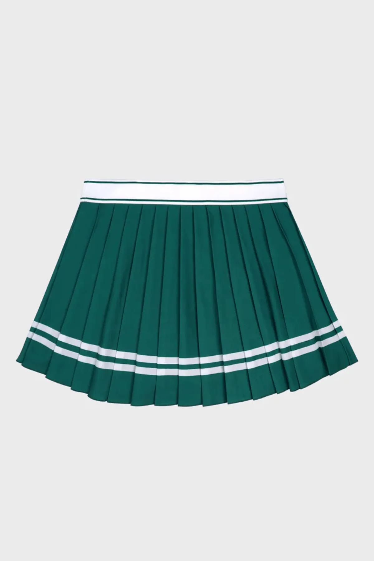 Womens Sporty & Rich Sporty & Rich Vendome Script Pleated Skirt - Alpine/ White