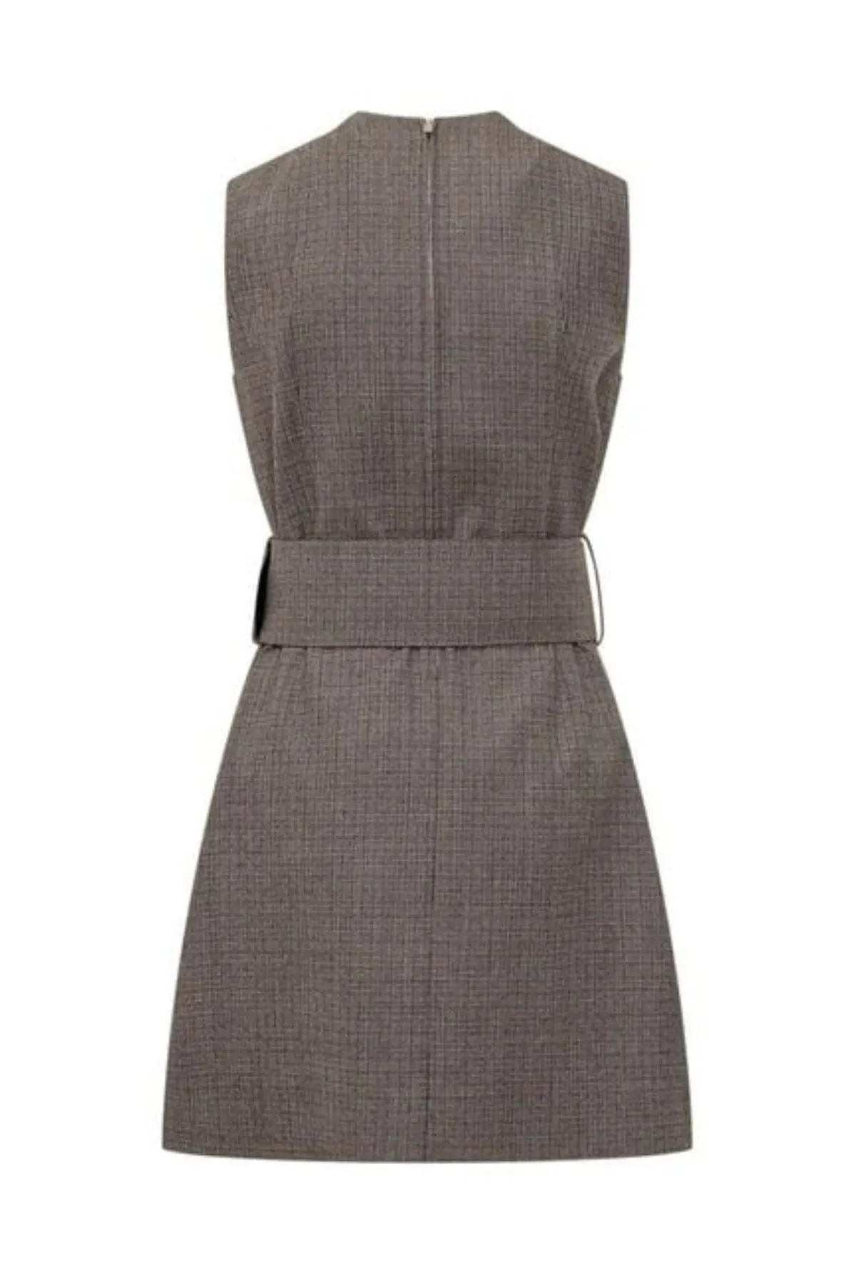 Womens Stella Mccartney Stella McCartney Belted Mini Dress - Camel Grey