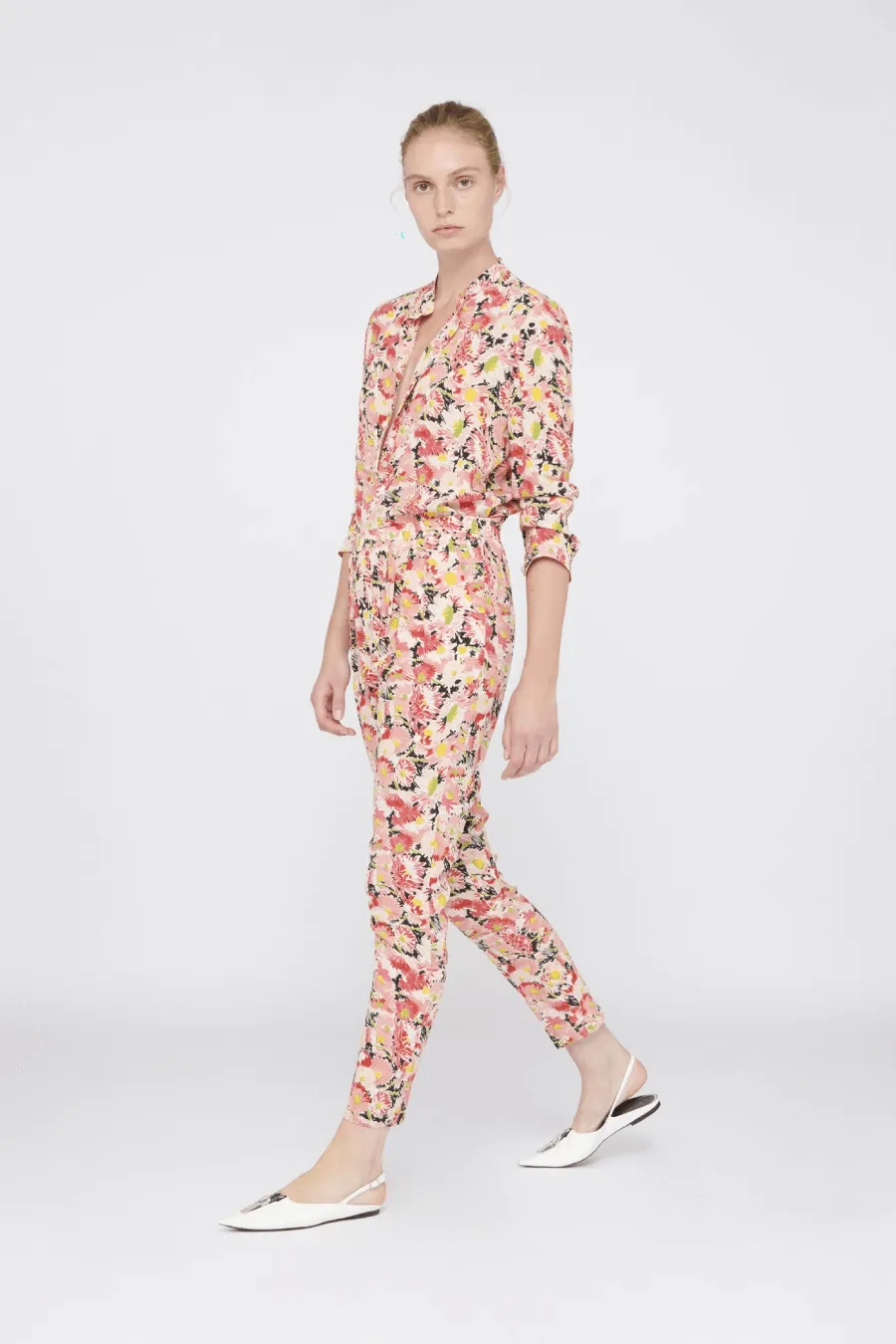 Womens Stella Mccartney Stella McCartney Christine Silk Trousers - Pink