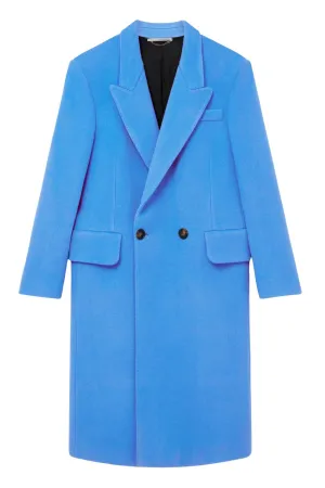 Womens Stella Mccartney Stella McCartney Double-Breasted Coat - Cornflower Blue