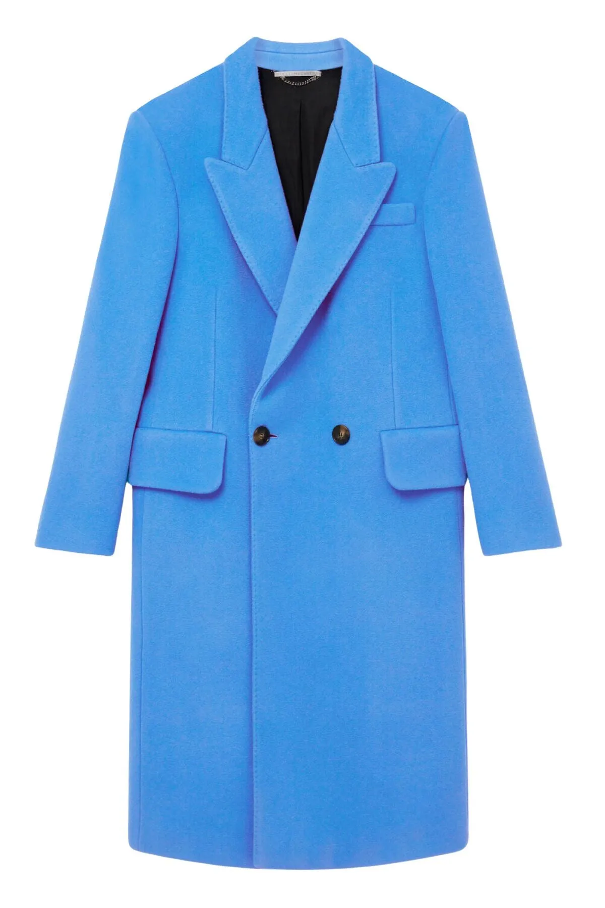 Womens Stella Mccartney Stella McCartney Double-Breasted Coat - Cornflower Blue