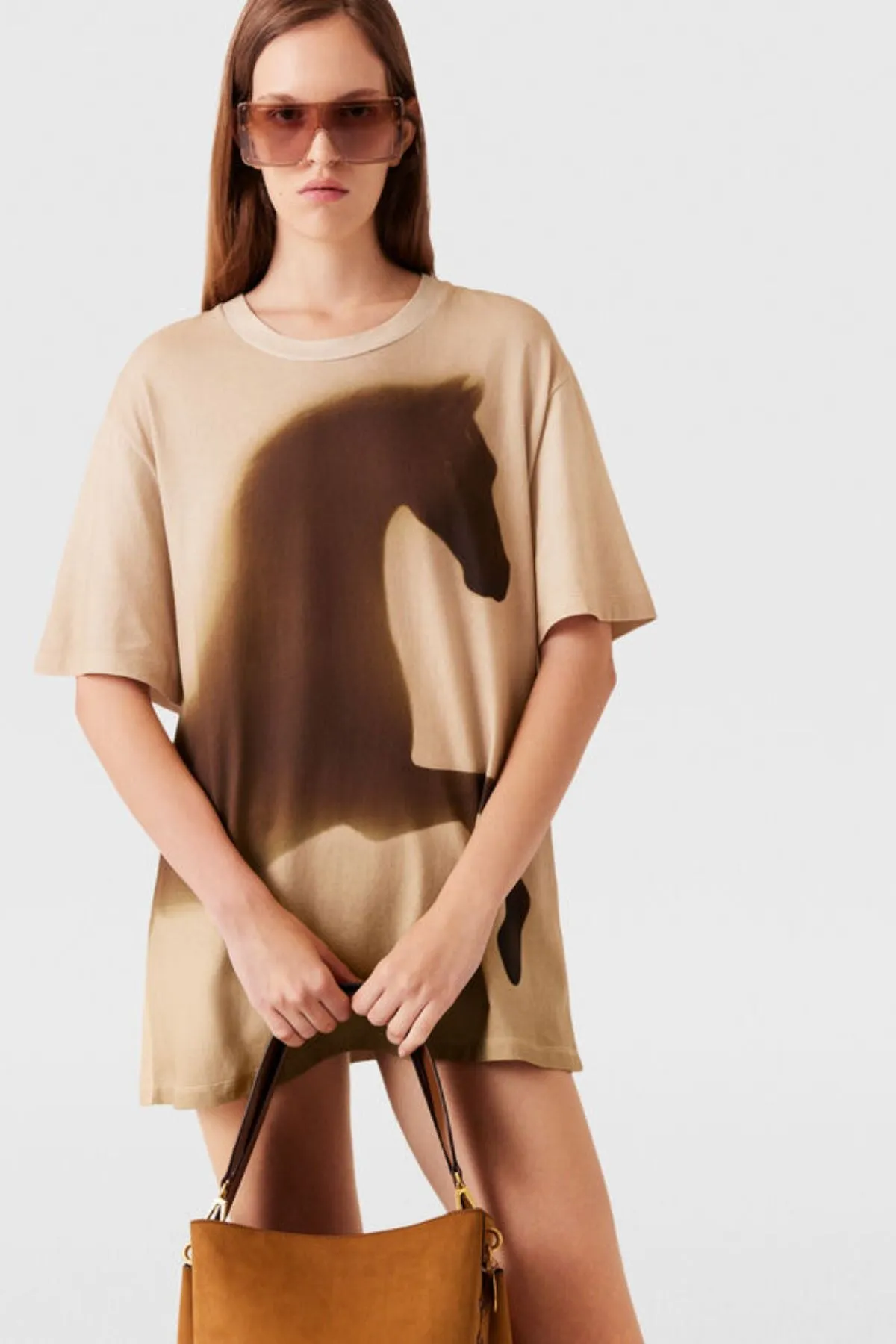 Womens Stella Mccartney Stella McCartney Horse Graphic T-Shirt - Multicolour