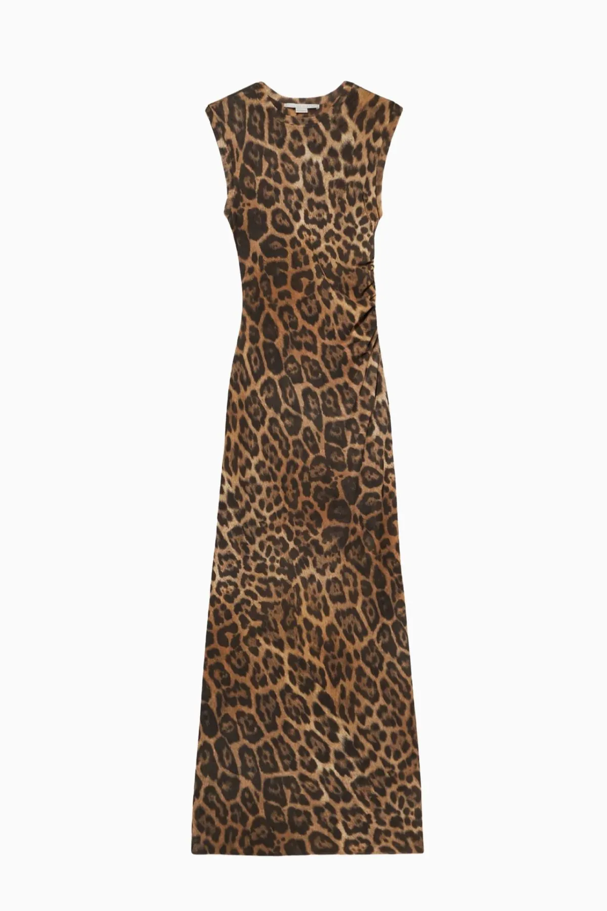 Womens Stella Mccartney Stella McCartney Leopard Mesh Sleeveless Dress - Multicolour Brown
