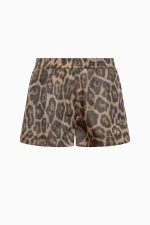 Womens Stella Mccartney Stella McCartney Leopard Print Shorts - Multicolour Brown