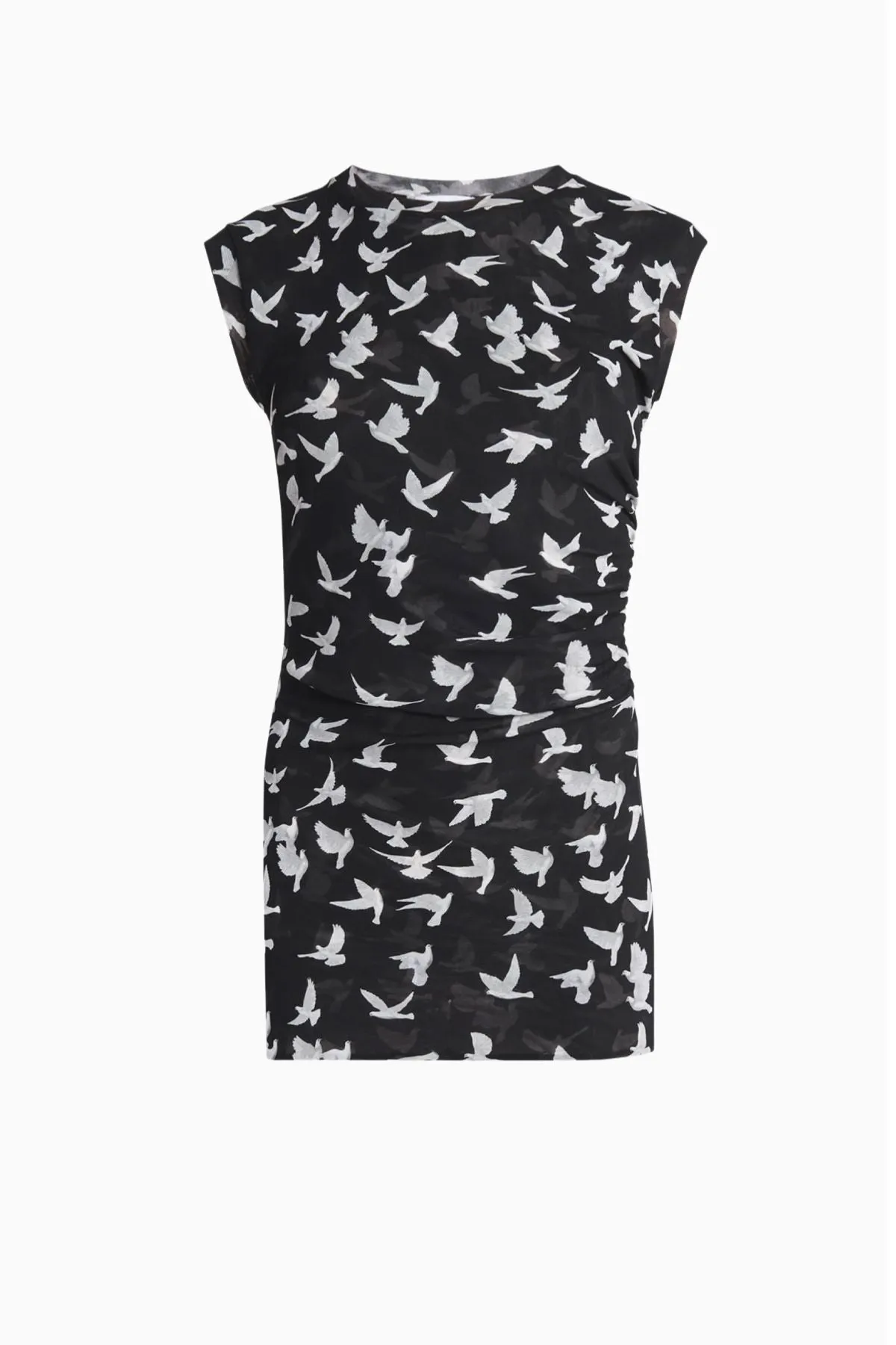 Womens Stella Mccartney Stella McCartney Mesh Flying Bird Haze Top - Black