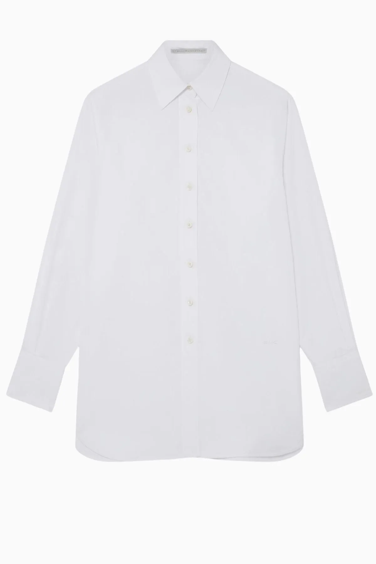 Womens Stella Mccartney Stella McCartney Snap Detail Shirt - Pure White