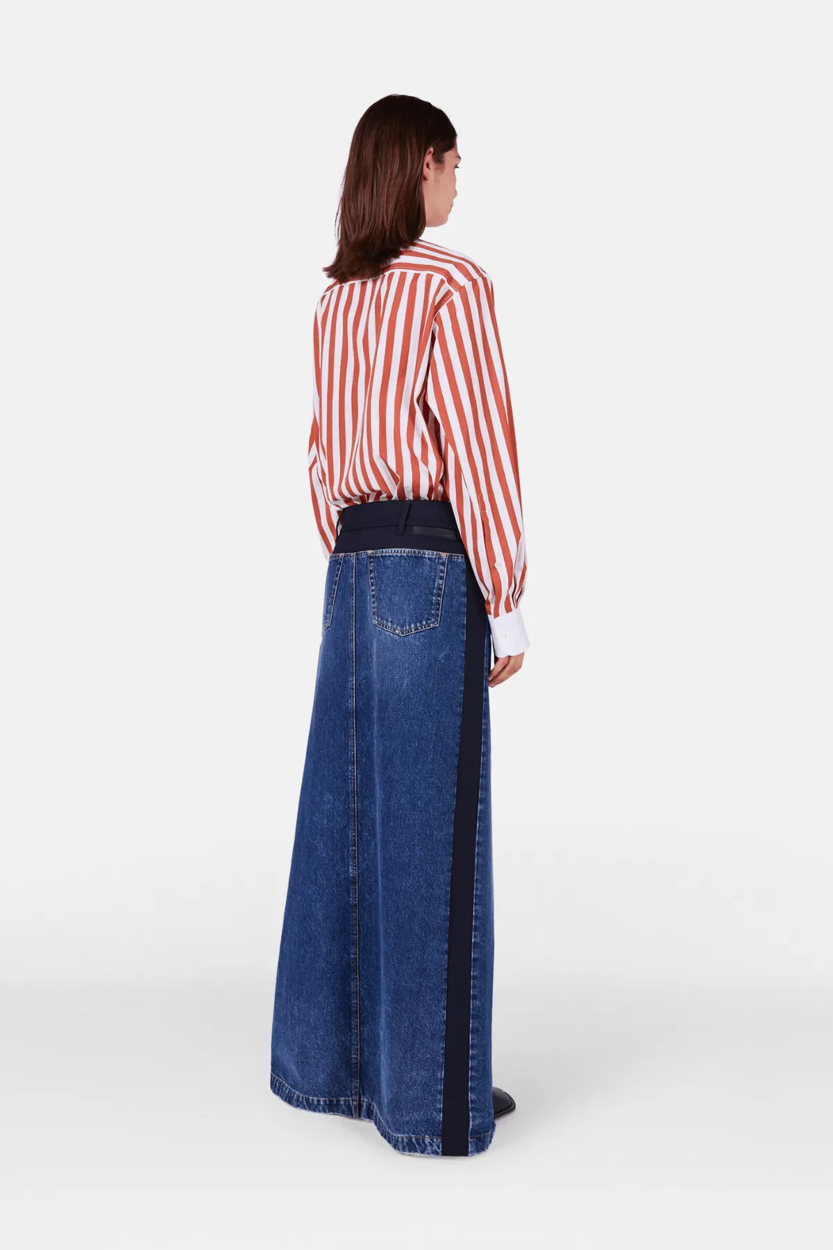 Womens Stella Mccartney Stella McCartney Stripe Shirt - Cinnamon