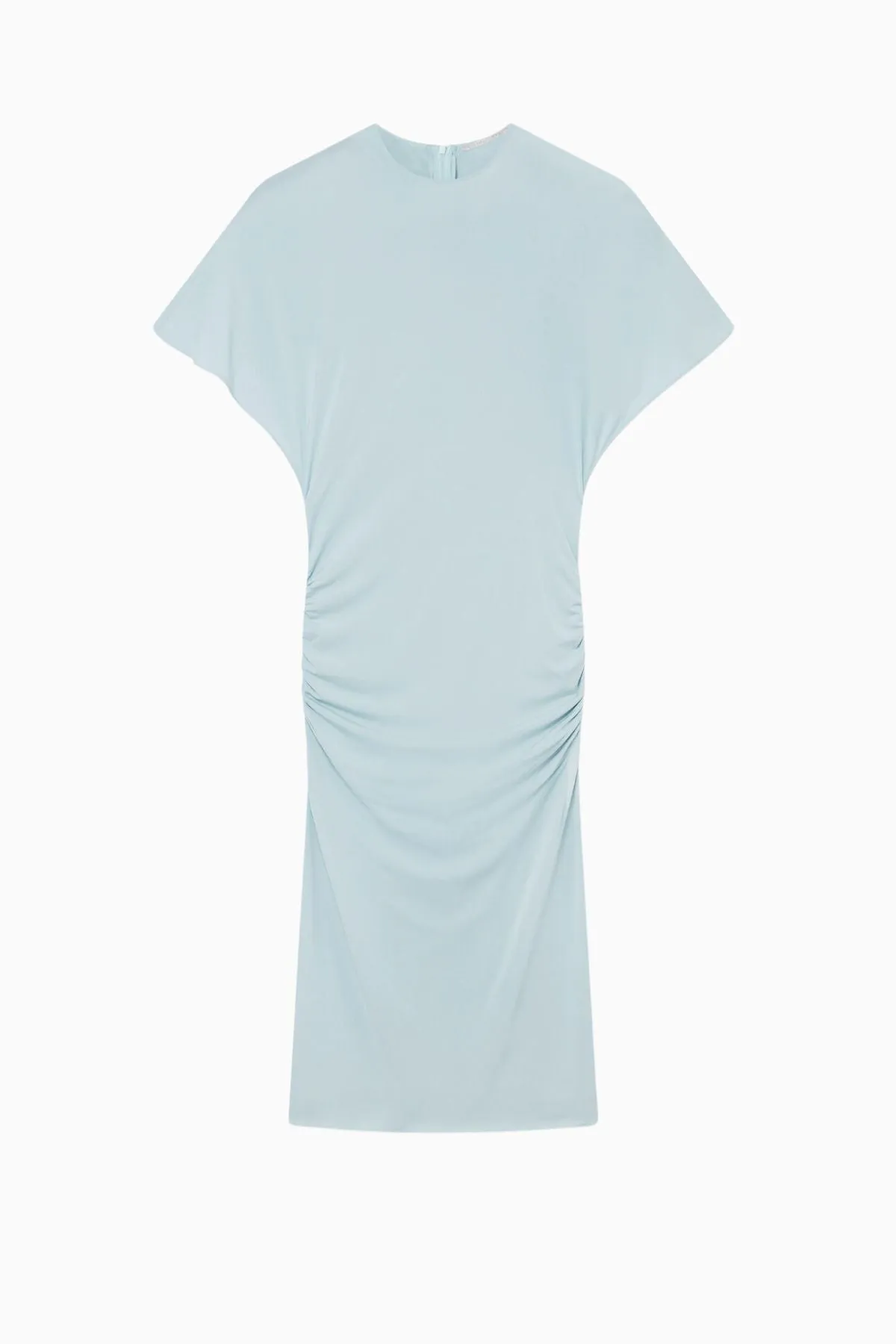 Womens Stella Mccartney Stella McCartney Strong Shoulder Short Sleeve Midi Dress - Light Blue