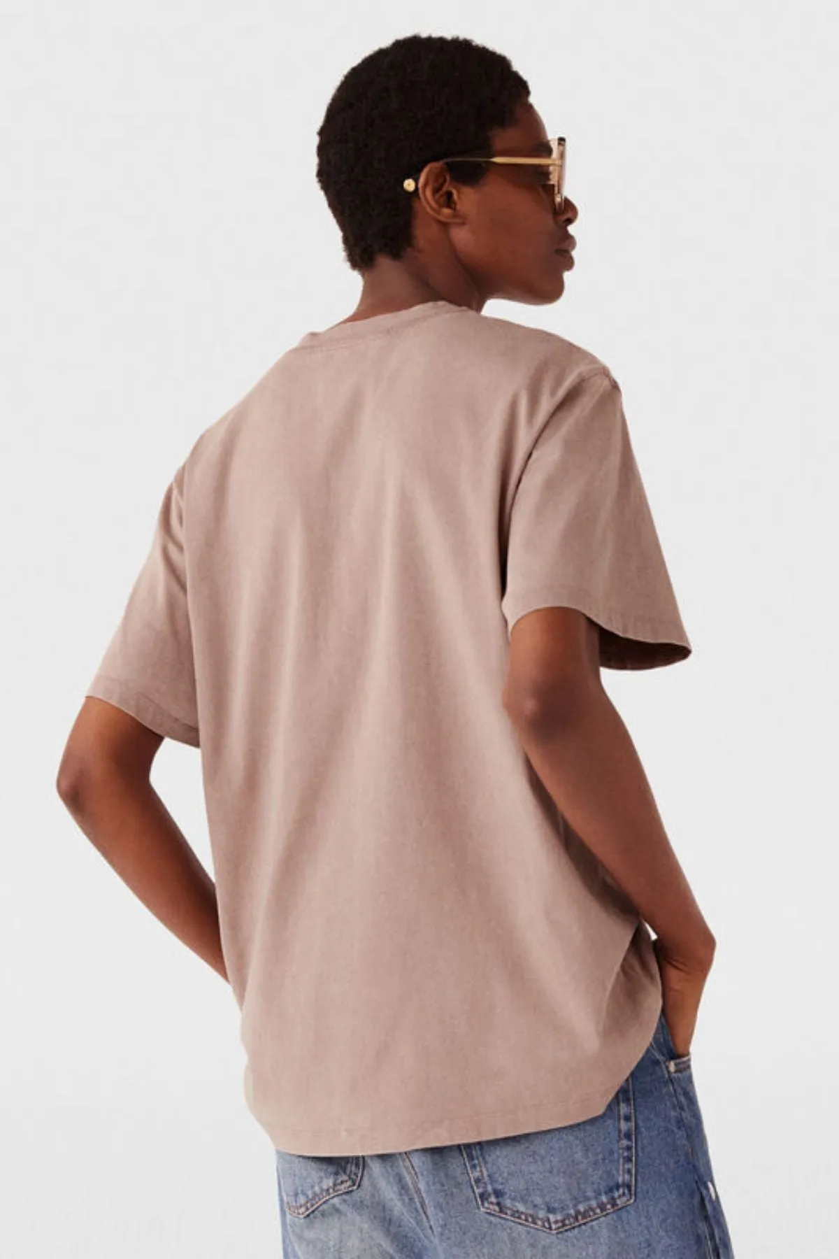 Womens Stella Mccartney Stella McCartney Tell Stella Boxy T-Shirt - Light Taupe