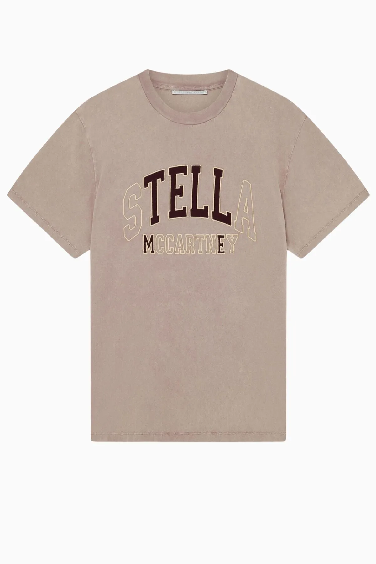 Womens Stella Mccartney Stella McCartney Tell Stella Boxy T-Shirt - Light Taupe