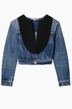 Womens Stella Mccartney Stella McCartney Tuxedo Denim Jacket - Mid Vintage Blue