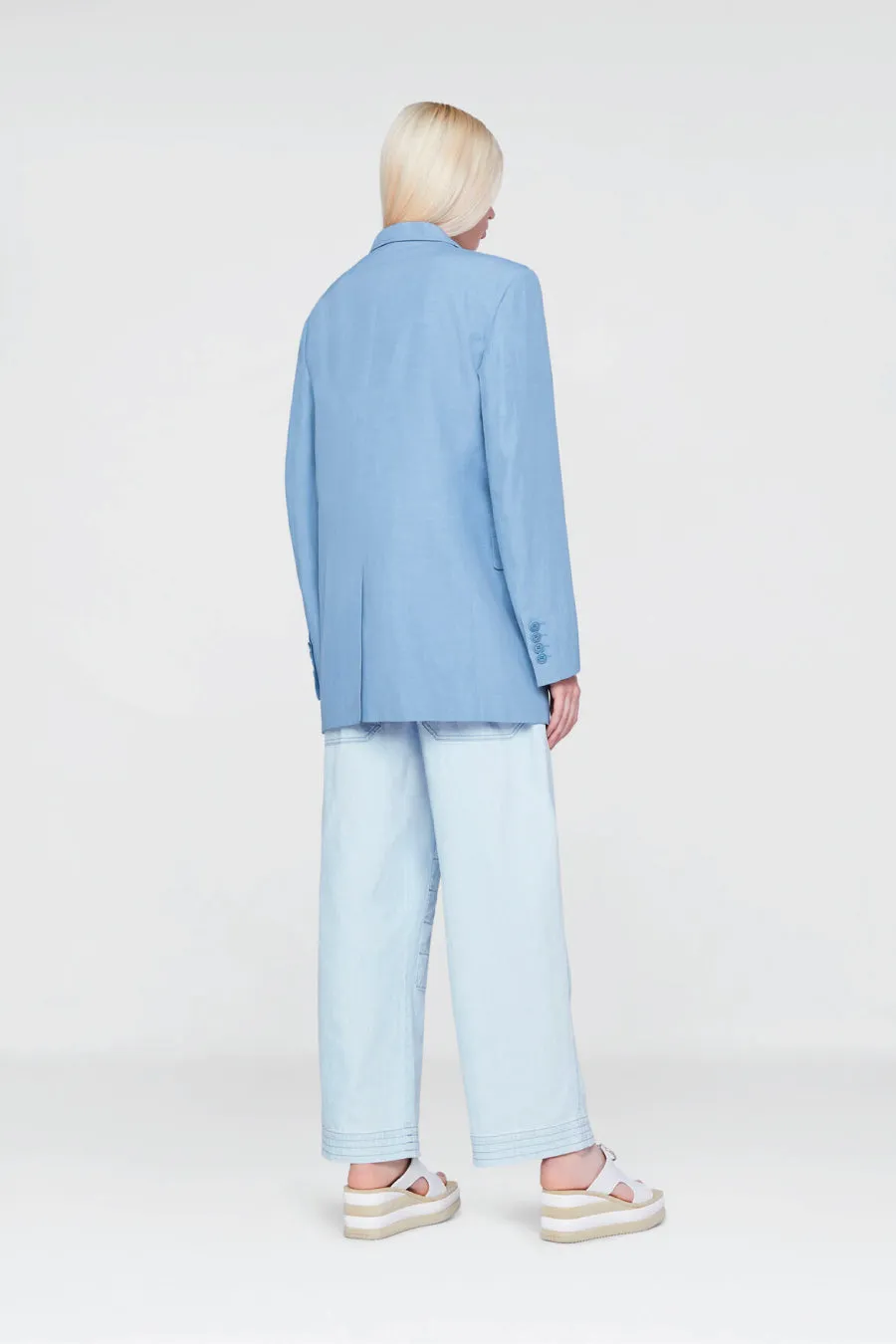 Womens Stella Mccartney Stella McCartney Twill Tailoring Blazer - Cornflower Blue
