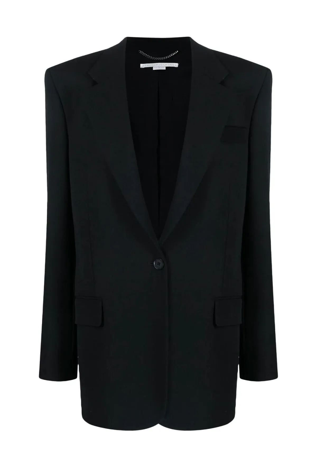 Womens Stella Mccartney Stella McCartney Twill Tailoring Single Breasted Blazer - Black