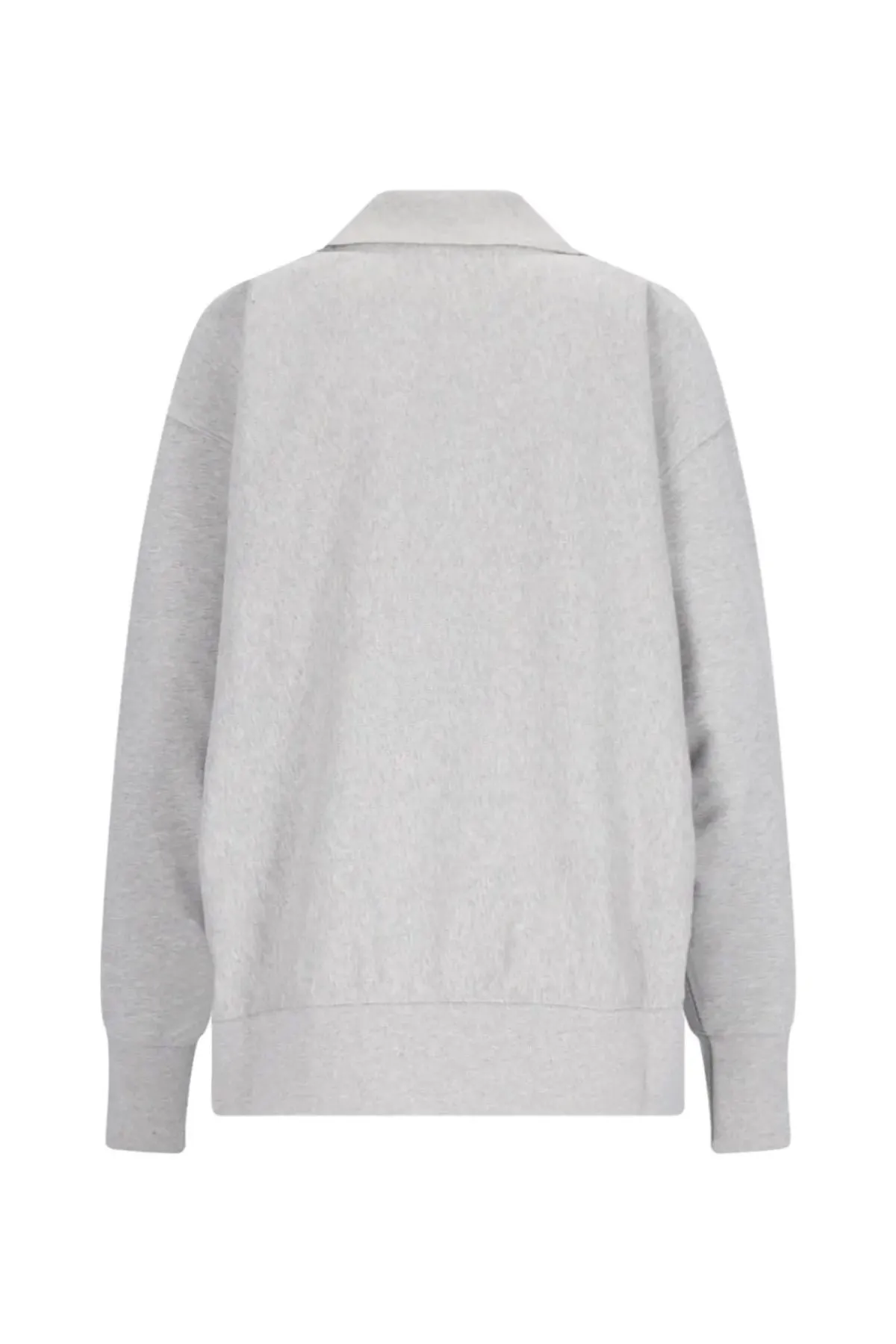 Womens Stella Mccartney Stella McCartney Varsity Polo Sweatshirt - Light Grey Melange