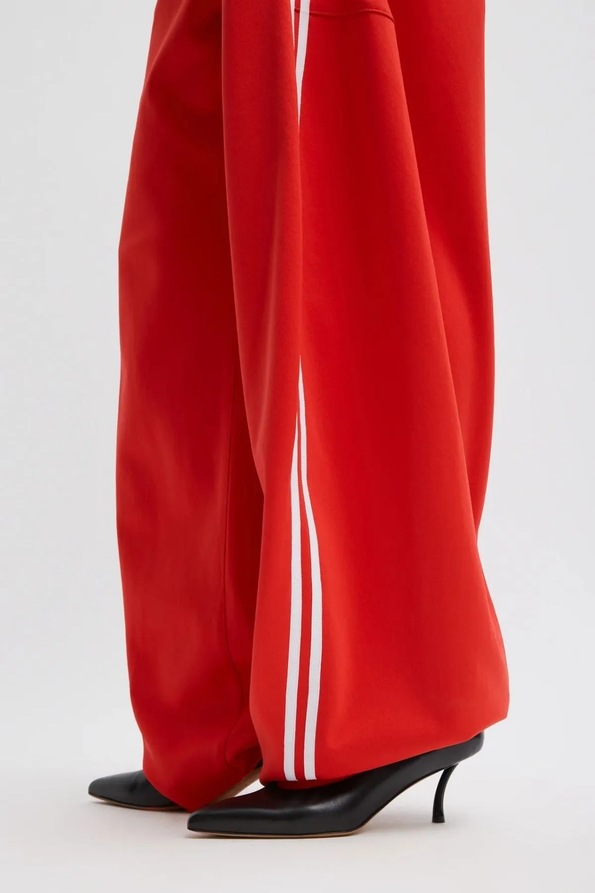 Womens Tibi Tibi Active Knit Winslow Pant - Red