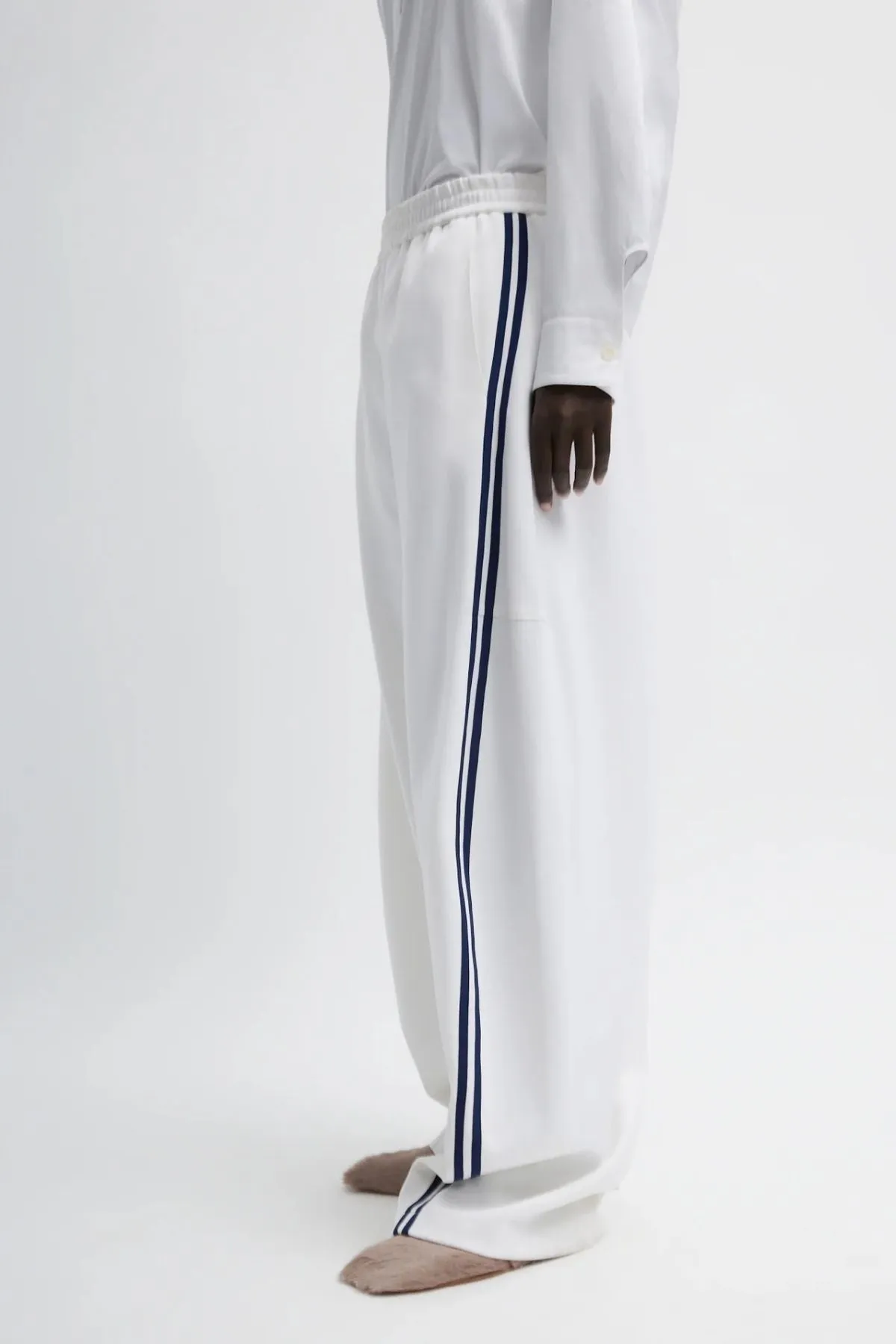 Womens Tibi Tibi Active Knit Winslow Pant - White