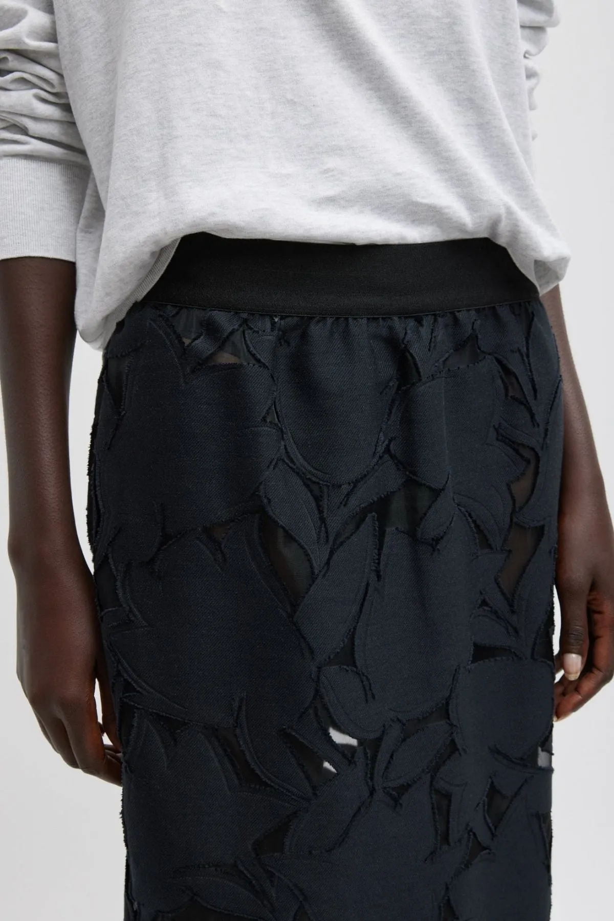 Womens Tibi Tibi Adelle Fil Coupe Pencil Skirt - Black