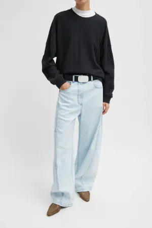 Womens Tibi Tibi Bleached Denim Sid Jean - Bleached Denim