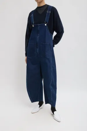 Womens Tibi Tibi Classic Denim Jumpsuit - Indigo