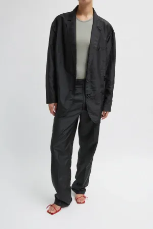 Womens Tibi Tibi Crispy Nylon Liam Blazer - Black