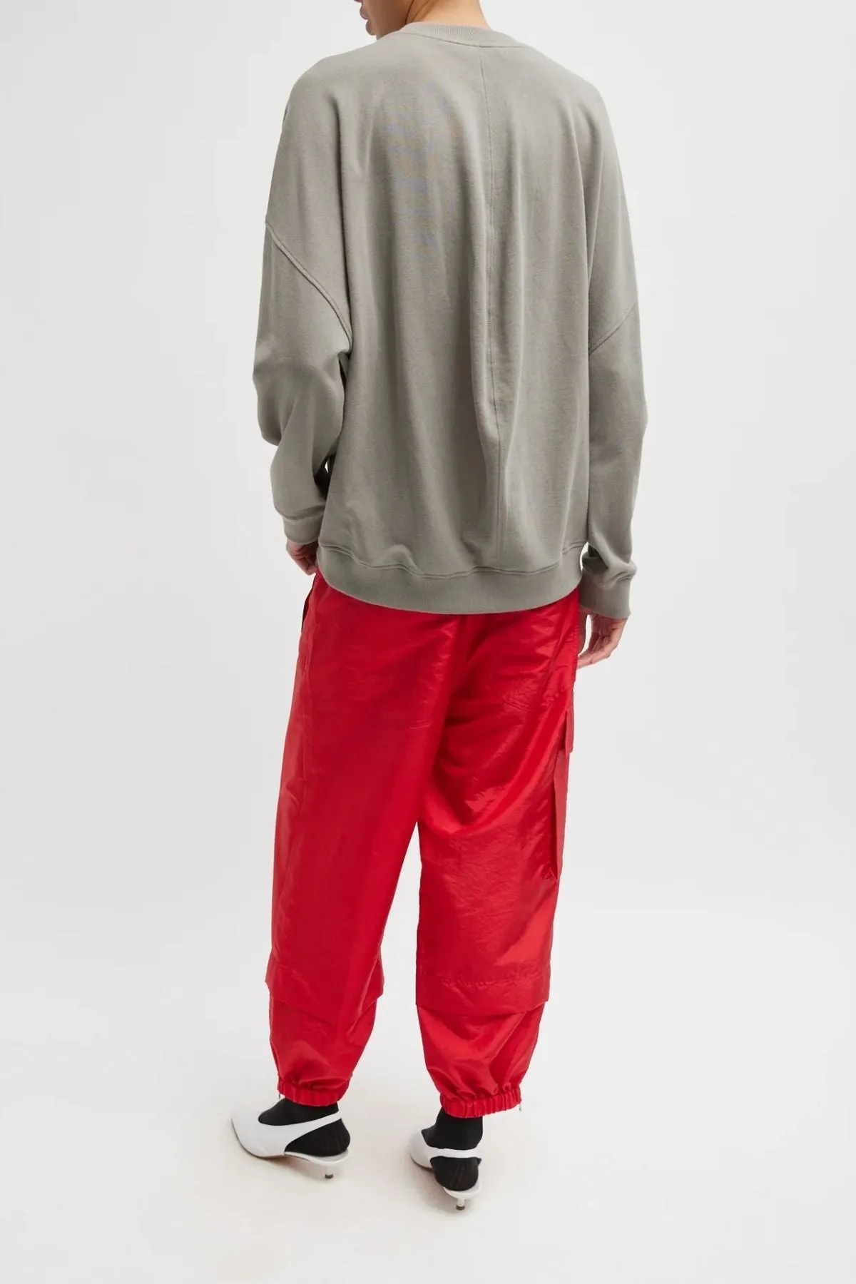Womens Tibi Tibi Crispy Nylon Wilt Pull On Jogger - Red
